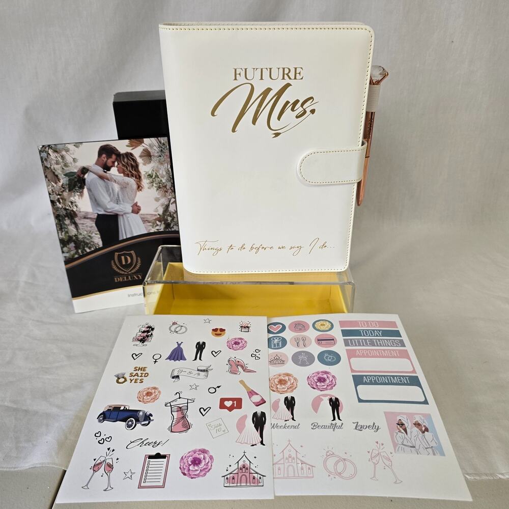 DELUXY The Ultimate Wedding Planner Book & Organizer For The Bride Gift Bridal